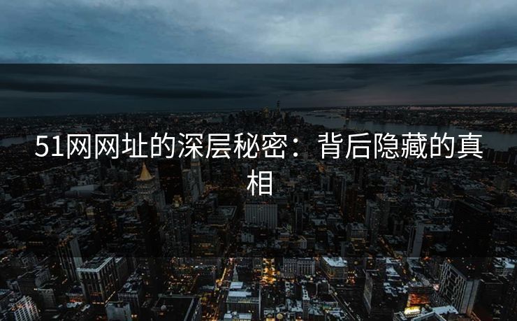51网网址的深层秘密：背后隐藏的真相